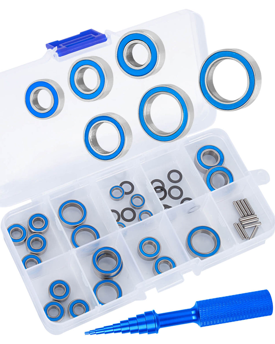RC Bearings Kit Upgrades Part for 1/10 Traxxas Slash 4X4/Stampede 4X4/Rustler 4×4/Telluride/Rally