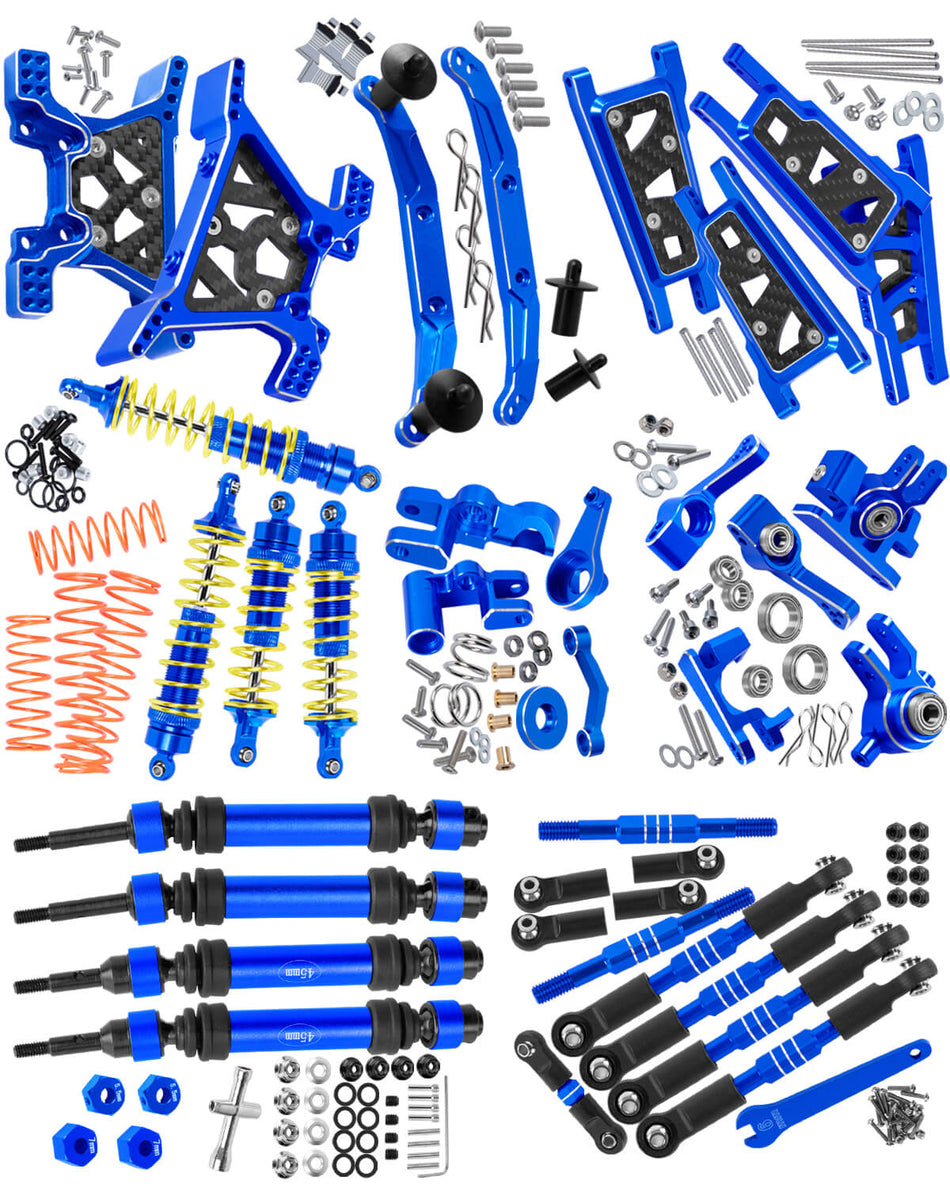 Upgrades Part for 1/10 Traxxas Slash 4x4 VXL,Arm,Shock Absorber,Caster Block,Steering Blocks,Stub Axle Carriers,Steering Bellcranks,Shock Tower,Body Mounts,Drive Shaft,Links