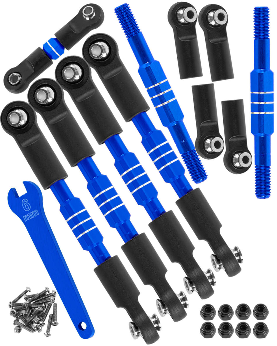 RCMYou RC Turnbuckles Camber Links Upgrades Part for Traxxas 1/10 Slash/Stampede/Rustler/Bandit 4x4 4WD VXL