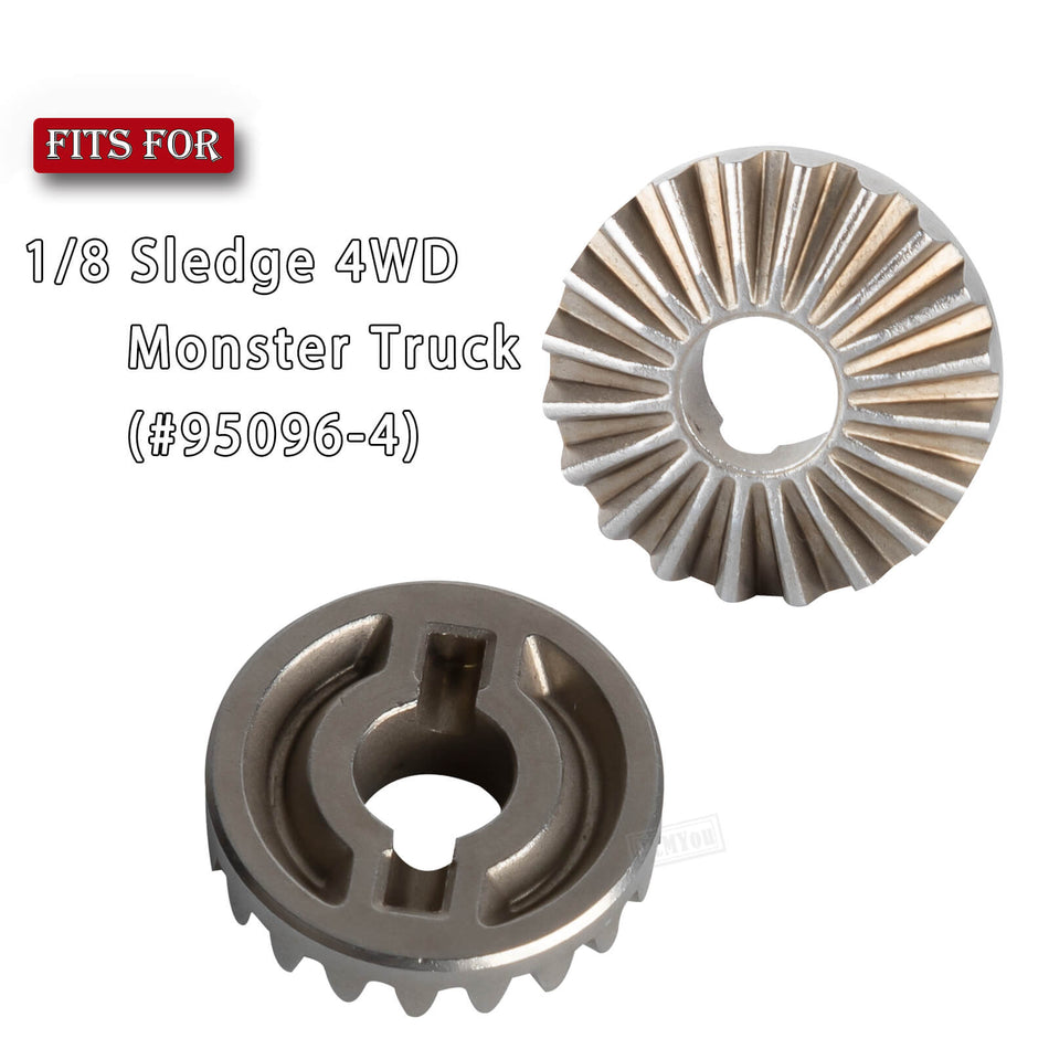 RCMYou Upgrades Part Gear Differential Set for traxxas 1/8 Sledge 4WD (#95096-4)