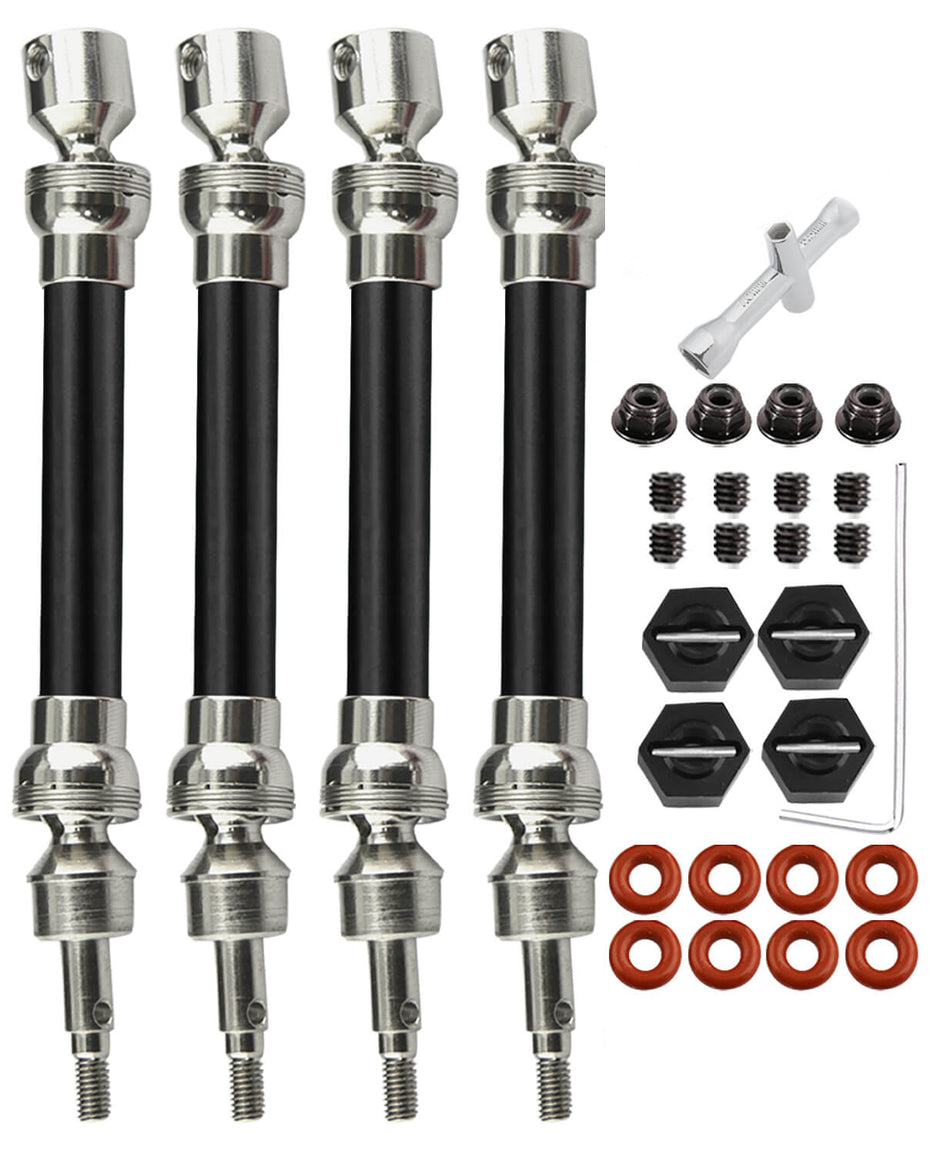 RC Drive Shaft CVD Axles for 1/10 Arrma Big Rock V3 3S BLX 4x4 4WD,4Pcs RC Upgrades Parts