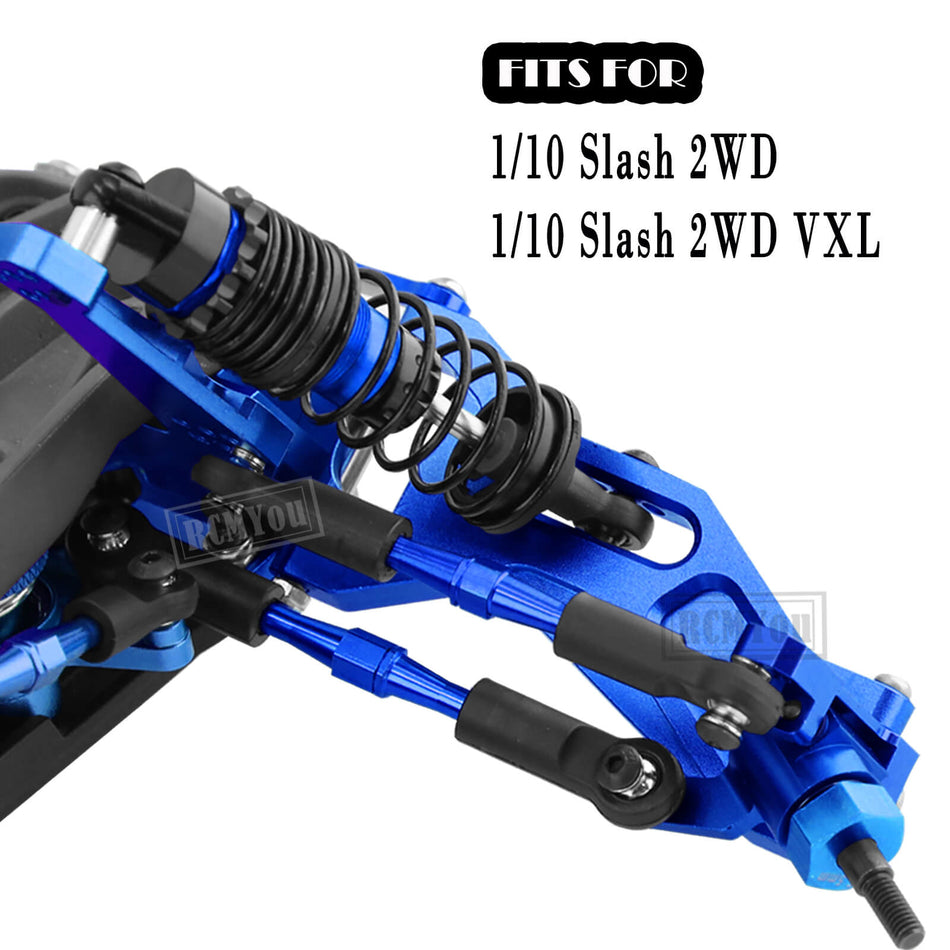 Upgrades for 1/10 Traxxas Slash 2WD(VXL),RC Shocks,Suspension Arm,Caster Block,Steering Blocks,Stub Axle Carriers,Steering Bellcranks,Shock Tower,Camber Links,Drive Shaft,Hex Hub Adapters