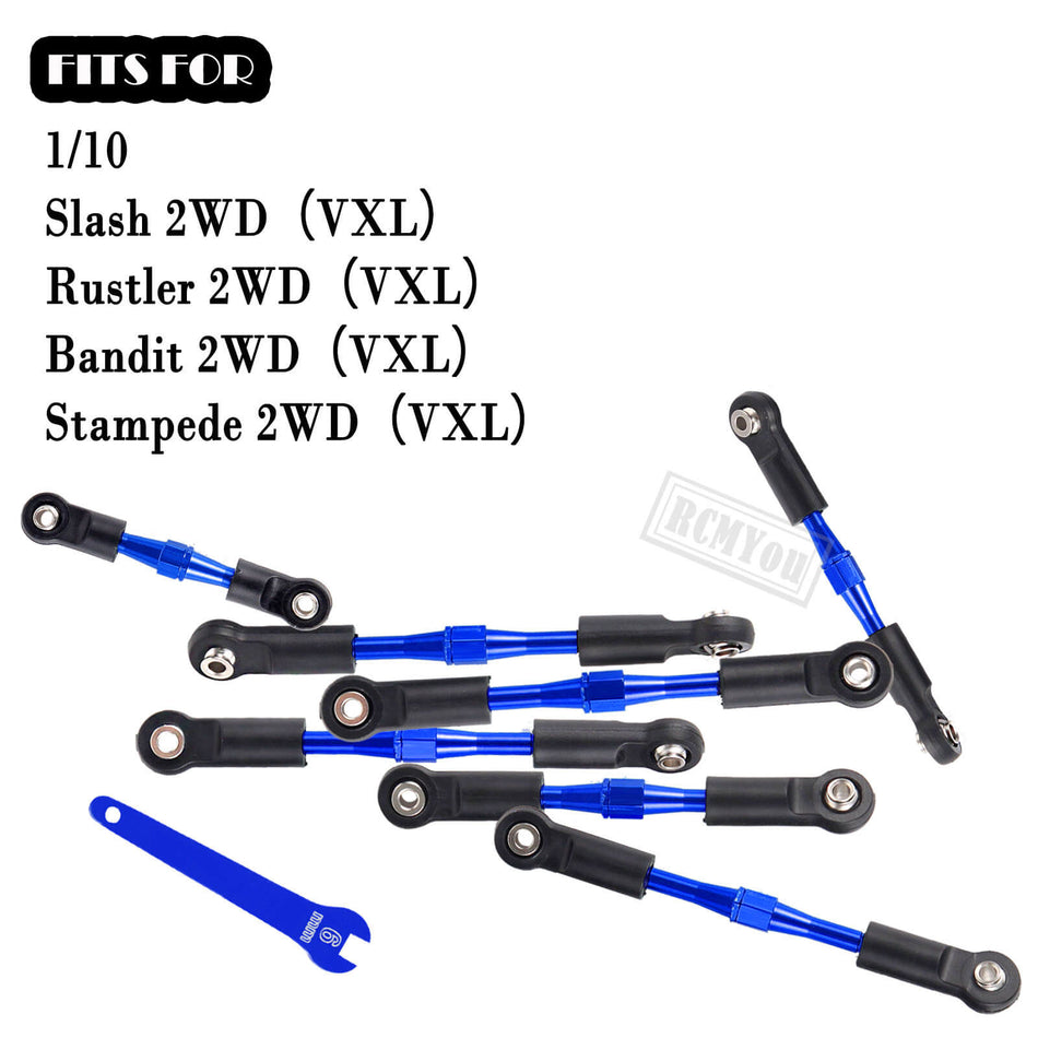 Aluminum Turnbuckles Camber Links Upgrades Part for 1/10 Traxxas Slash 2WD/Stampede 2WD/Rustler 2WD/Bandit 2WD