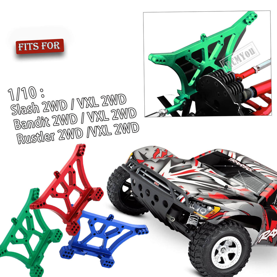 Aluminum Shock Tower Upgrades Part for Traxxas 1/10 Slash 2WD VXL,Rustler 2WD VXL,Stampede 2WD VXL,Bandit 2WD VXL,Bigfoot 2WD