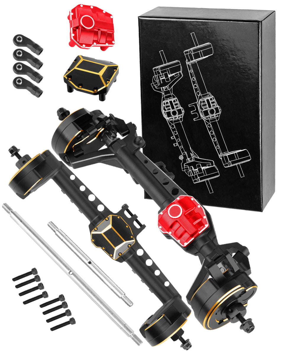 RCMYou RC Front Rear Portal Axles Upgrades Part for 1/10 SCX10 III AX103007 RC Crawler Car