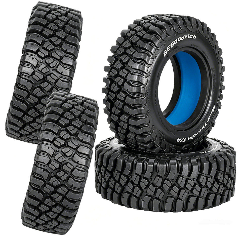 RC 1.9" Crawler Tires for 1/12 RC Crawler MJX H12Y H12Y+ H12P MN-128,1.9" Wheels Soft Sticky Rubber Tires