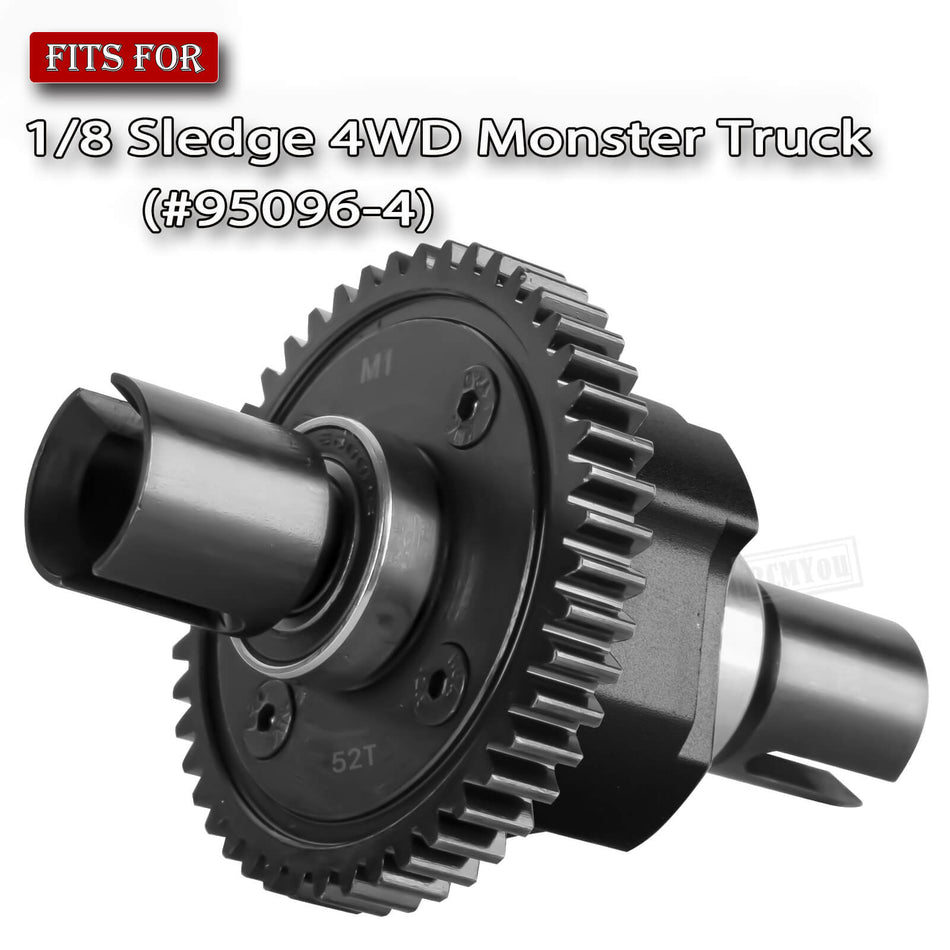 RC 52T #45 Steel Spur Gear Differential Upgrades Part for 1/8 Sledge 4WD (#95096-4) Monster Truck