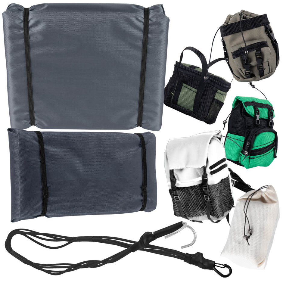 RC Simulated Roof Luggage Tent Bag Decoration/Tow Rope/Travel Bag Upgrades Part for 1/10 1/8 Traxxas Trx6/Trx4/Axial SCX10/Redcat GEN 7/GEN8/Rc4wd RC Crawler Car