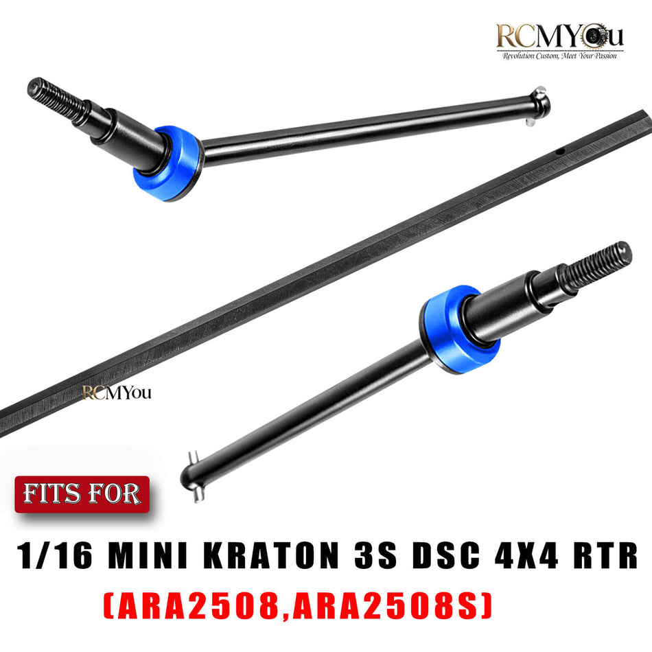 RC #45 Steel Drive Shaft/Center Slider Driveshaft for Arrma 1/16 MINI KRATON 3S DSC 4X4 RTR(ARA2508,ARA2508S)