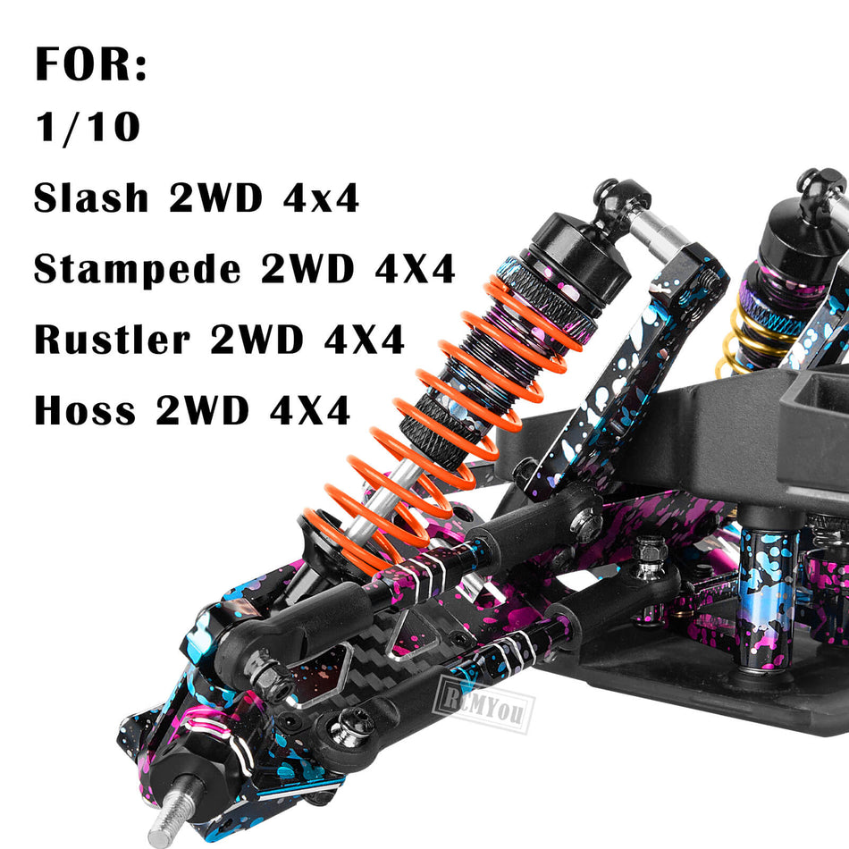 RCMYou Big Bore RC Shock Absorber Upgrades Part for 1/10 traxxas Slash 2WD 4x4,Stampede 2WD 4X4,Rustler 2WD 4X4,Hoss 2WD 4X4