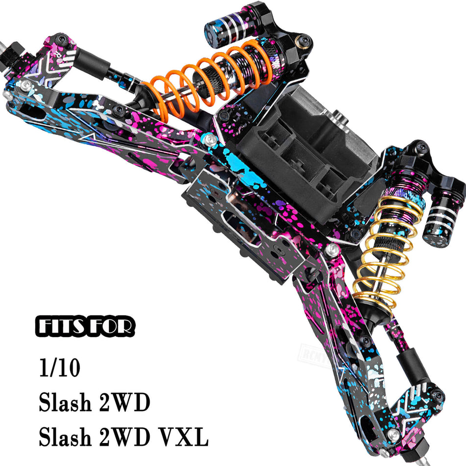 RC Upgrades Part for 1/10 Traxxas Slash 2WD,Suspension Arm,Shock Absorber,Caster Block,Steering Blocks,Stub Axle Carriers,Steering Bellcranks,Drive Shaft,Links,Shock Tower,Front Bulkhead