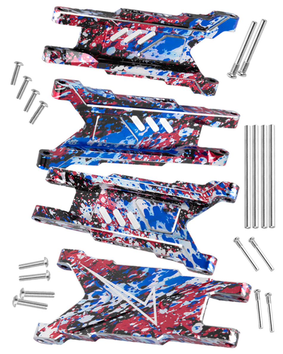 RC Suspension A-Arms Upgrades Part for 1/10 traxxas Slash/Rustler/Stampede/Hoss/X0-1 4x4 4WD VXL,(#3655)