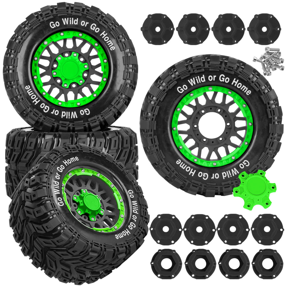 RC Truck Tires Wheel for 1/10 Arrma Big Rock Granite Vortek 3s / traxxas Stampede Rustler RC Car