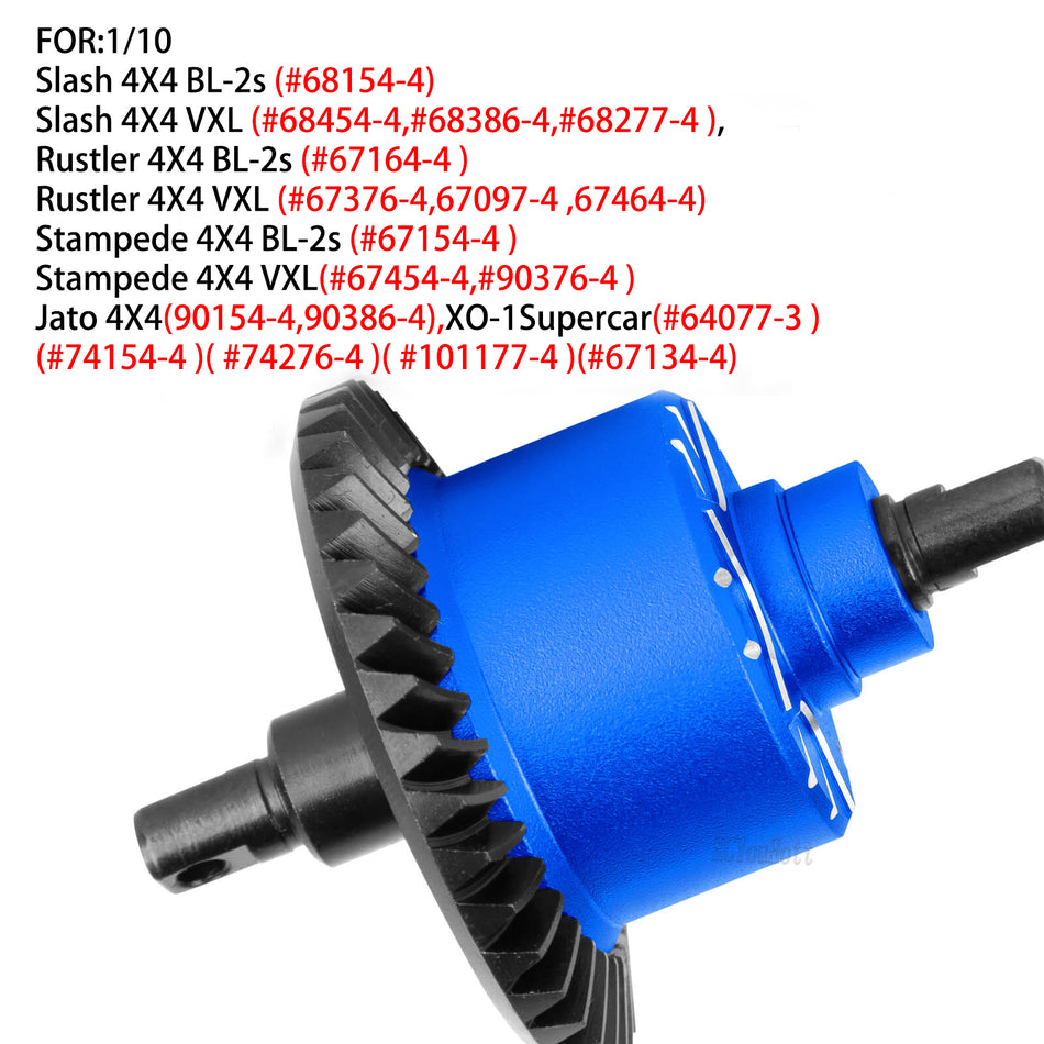 RC Diff Gear 37T Upgrades Part for Traxxas 1/10 Slash 4X4 VXL/Rustler 4X4 VXL/Stampede 4X4 VXL/Hoss 4X4 VXL/XO-1,Front Rear Differential Hop Ups