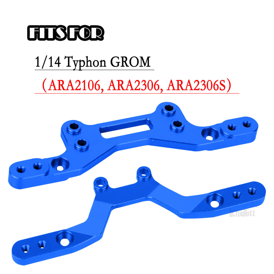 RC Shock Tower Damper Plate Set Upgrades Part for 1/14 Arrma Typhon Grom RC Car,