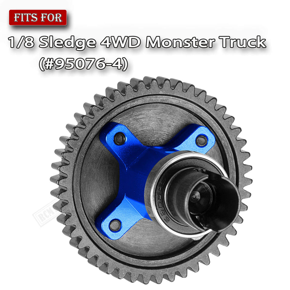 RC 46T Slipper Clutch Diff Gear for 1/8 Sledge 4WD Monster Truck (#95076-4),Upgrades Part #45 Steel