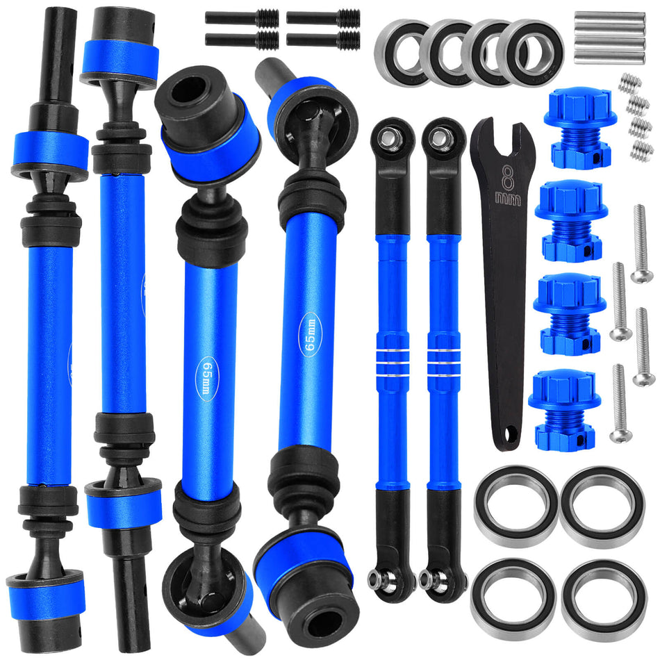 RCMYou RC Upgrades Part for 1/10 WideMaxx (#89086-4) RC Car,#45 Steel Drive Shaft CVD Axles Driveshaft