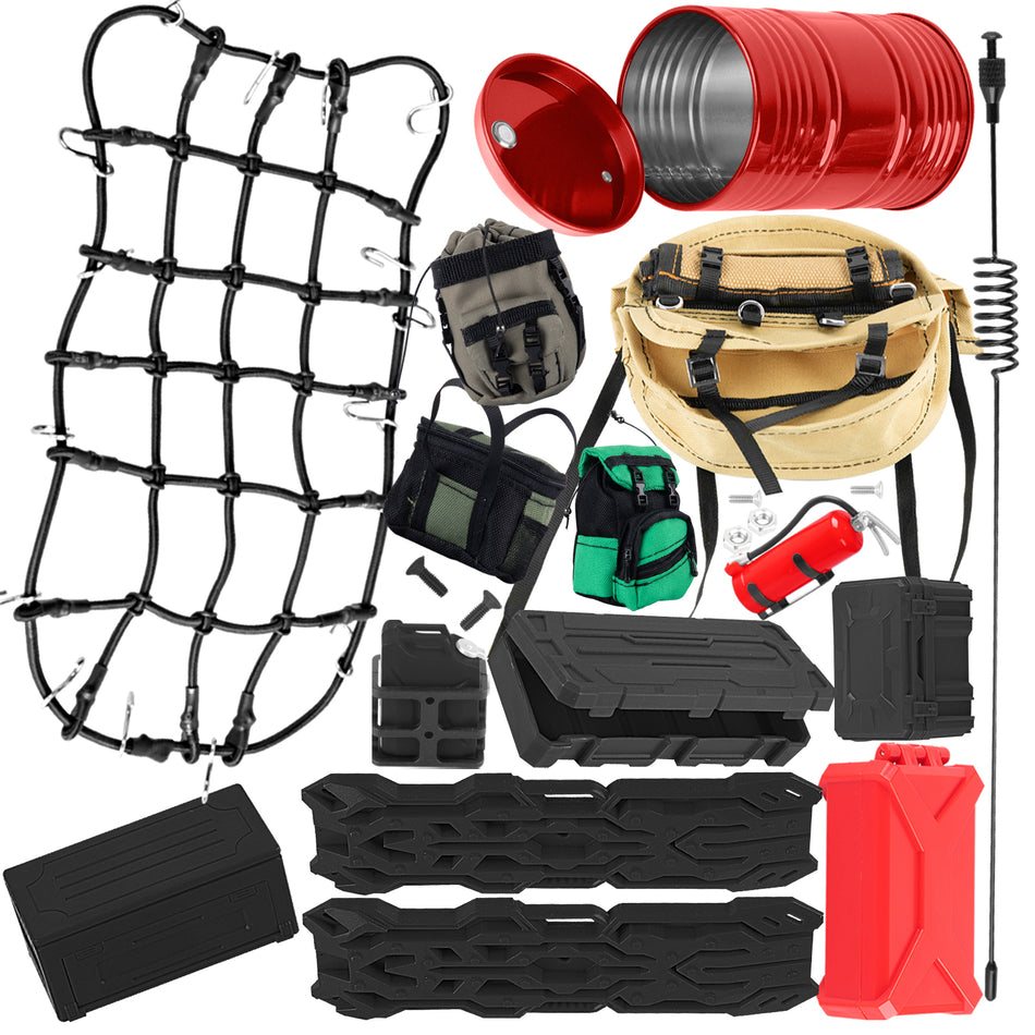 RC Crawler Car Decoration Simulation Decorative Package Upgrades Part for 1/10 Traxxas Trx4 Trx6 Axial SCX10 Redcat GEN 7 8 Rc4wd