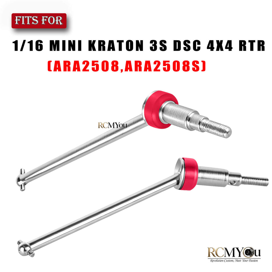 RC Upgrade Parts Center Slider Driveshaft&CVD for Arrma (ARA2508,ARA2508S) 1/16 MINI KRATON 3S DSC 4X4 RTR,