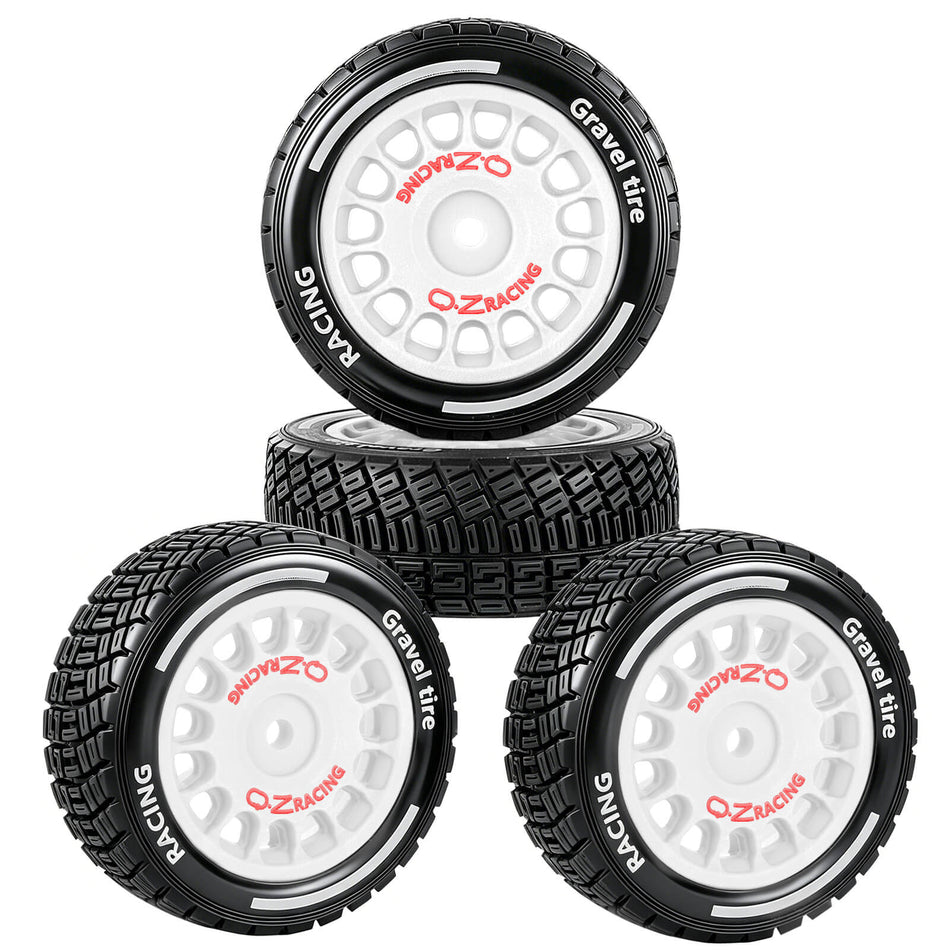 RC Highway Wheels and Tires Set w/Plastic Wheels Rim for 1/14 MJX 14301 14302 14303 14304 RC Car